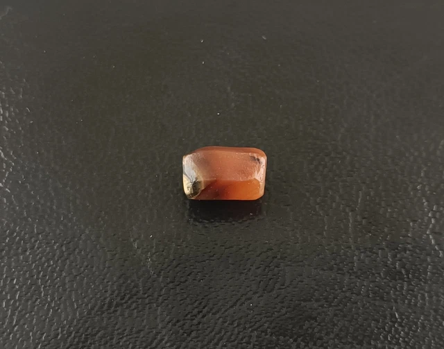 2000+ Years Old Authentic Antique Tibetan Pema Raka Blood Agate Faceted Bead