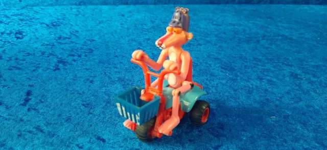 Pantera Rosa Vintage Pink Panther Tricycle Friction Made In Macau Blue Red  Pan1