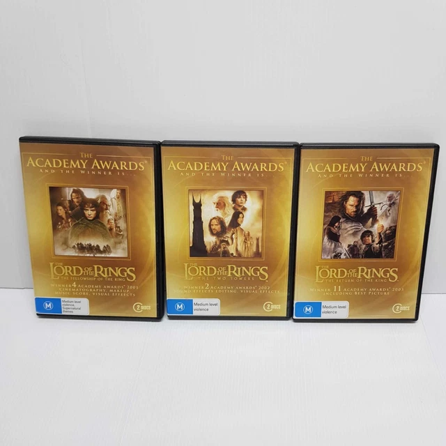 Lord Of The Rings DVD Trilogy Academy Award Special Editions 1,2,3 Region 4