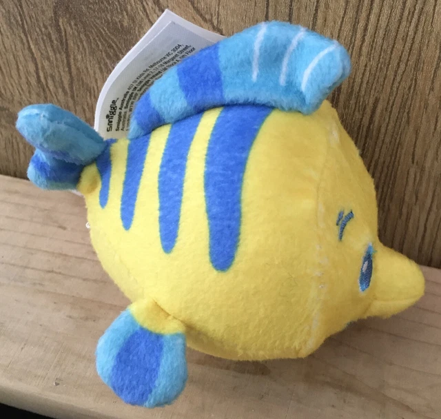 DISNEY SMIGGLE FLOUNDER soft toy plush little mermaid 4” £3.49