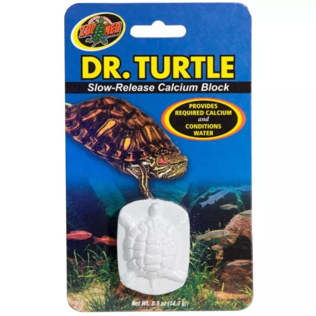 Zoo Med Dr. Turtle Slow-Release Calcium Block für Panzerwachstum - 14 g / MD-11