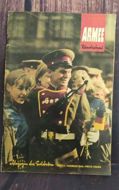 Armeerundschau 2-1968 NVA Volksarmee Soldatenmagazin DDR-Zeitschrift Eevi Kivi