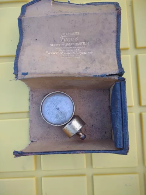 Antique 1915 Tycos Dr. Rogers Sphygmomanometer Steampunk Steam Gauge