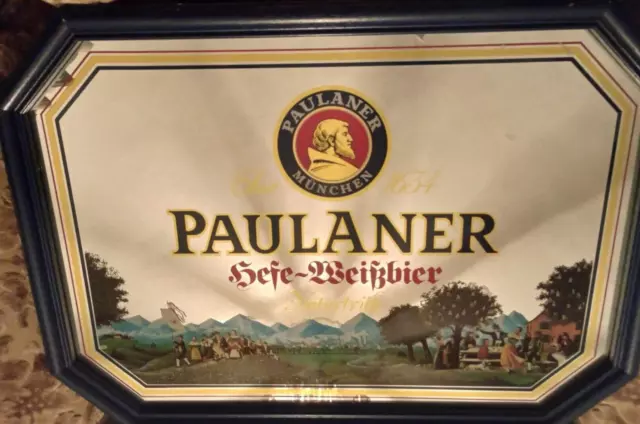 Bellissimo specchio pubblicitario Birra Paulaner