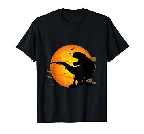 9474130-Divertente costume di Halloween T-Rex e regalo di zucca Maglietta