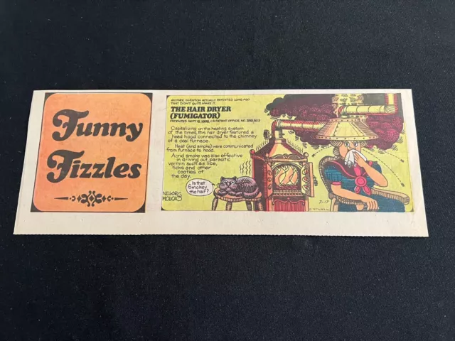#Q02  FUNNY FIZZLES by Neilor & Molica  Sunday Quarter Page Strip July 17, 1977