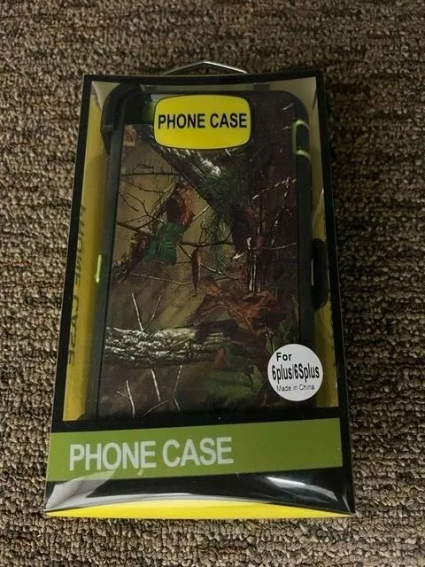 For Apple iPhone 6+/6S Plus Case Cover w(Belt Clip fits Otterbox )Camo & Green