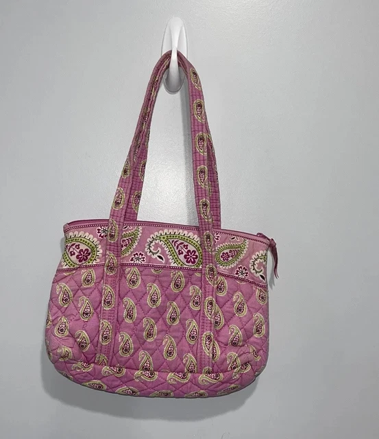 Vera Bradley Bermuda Pink Small Tote Bag Retired Pattern