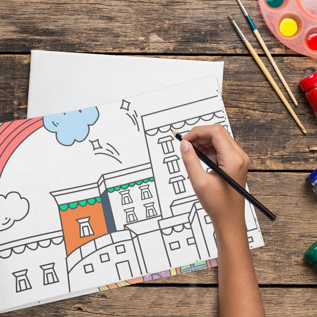 Pigiama Per Bambini Da Colorare Fai Da Te - Set Creativo Per Disegnare, Ideale Per Giocare E Dormire, Halloween