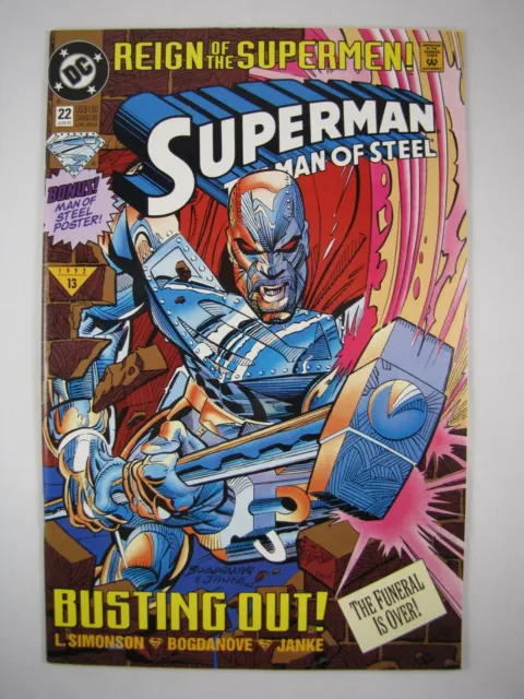 DC Comics Superman The Man of Steel #22 June 1993 1st full app of Steel origin a