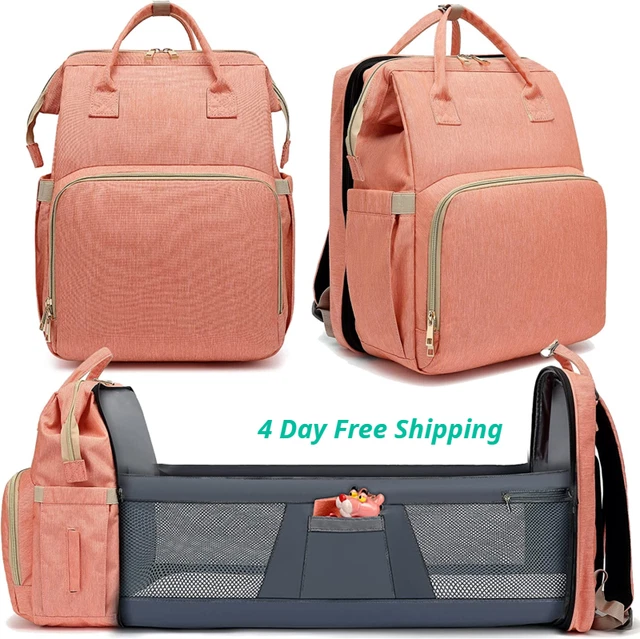 Diaper nappy Bag Changing Backpack 30L Waterproof Baby Mummy Maternity Travel US