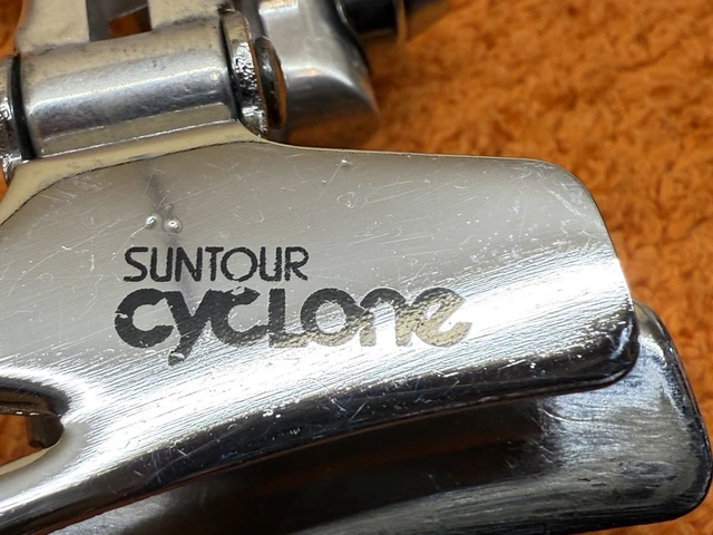 Dérailleur Avant Vintage Suntour Cyclone - Tirage Bas - Montage Braze-on - Vélo Route