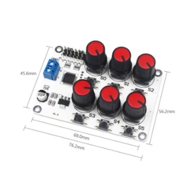 1PCS DC5-8.4V 6Channel Knob Servo Controller Control Board Robot Arm Manipulator