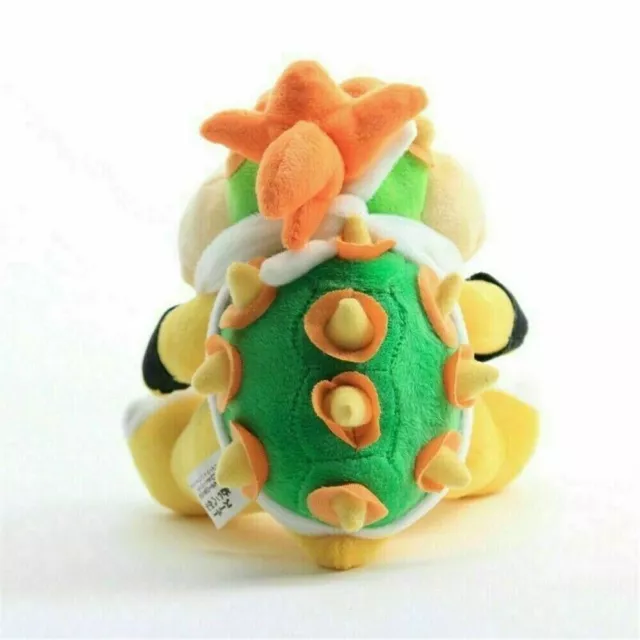 BOWSER KOOPA JR. Super Mario Bros Plush Soft Toy Stuffed Animal Doll Teddy 7" UK 3