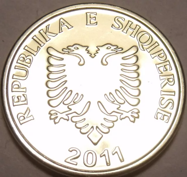 Gem Unc Albania 2011 5 Leke~Olive Branch With Olives Growing~Free Shipping 2