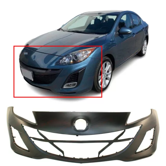 Front Bumper Cover Replacement for 2010 Mazda 3 2.0L 10 Primed GS GX i