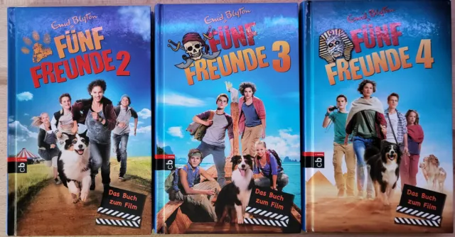 „Fünf Freunde“ - „Das Buch zum Film“; Band 2, 3 und 4; drei Kinderbücher