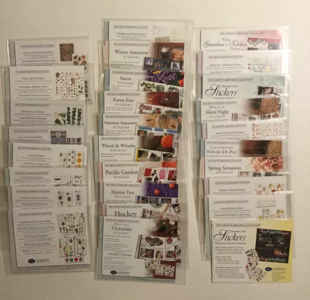 Creative Memories Collection Studio and Block Sticker Sheets Rare Finds