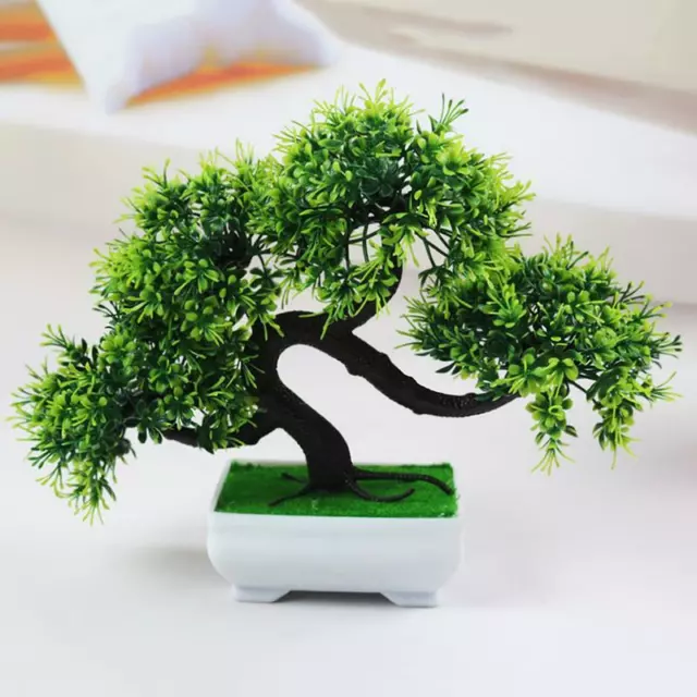 1Pc Guest-greeting Pine Bonsai Mini Bonsaï De Pin D'accueil Simulé Plante En Pot