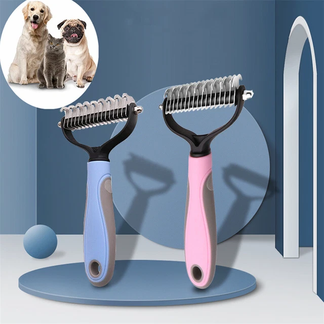 Grooming Brush For Pet Dog Cat Deshedding Tool Rake Comb Fur Remover Reduce Hair