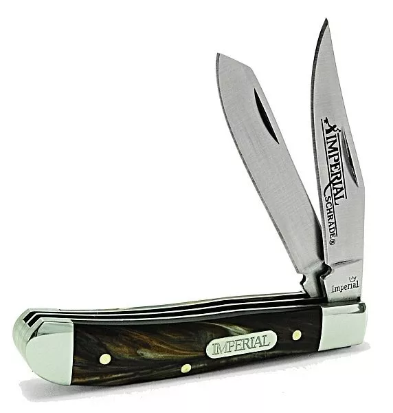 Schrade Imperial IMP16T Trapper Folding Pocket Knife Clip Spey Point Blade