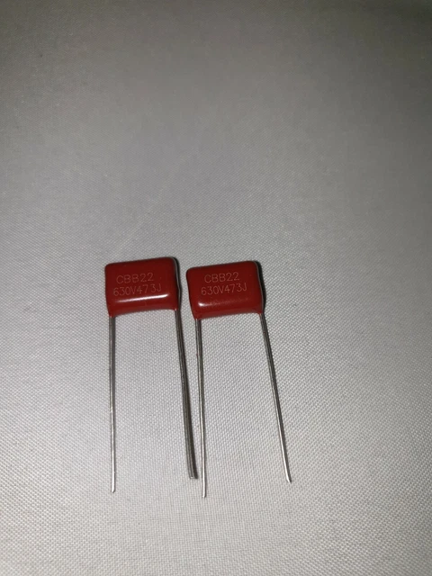 Condensateurs Film Métallisé CBB222 0.0022µF 630V - Lot De 25 - Polypropylène - Tolérance ±5%