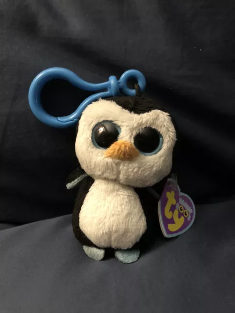 Ty Beanie Boos Key Clip Waddles the Penguin MWMT 2012