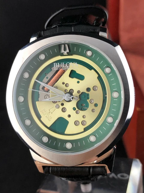 OROLOGIO BULOVA ACCUTRON II ALPHA 96A155 BOX Legno Garanzia EUR