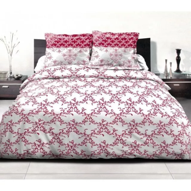 Parure de couette 220x240 cm HOME LINGE PASSION FRISE : Housse de couette + 2 t