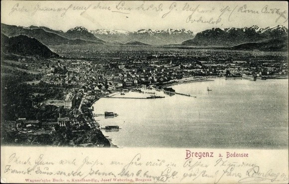 Ak Bregenz am Bodensee Vorarlberg, Panorama - 2879160