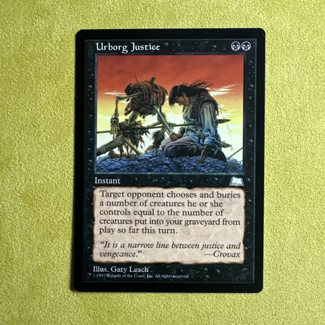 Urborg Justice - Rare - Weatherlight - MTG - Magic the Gathering