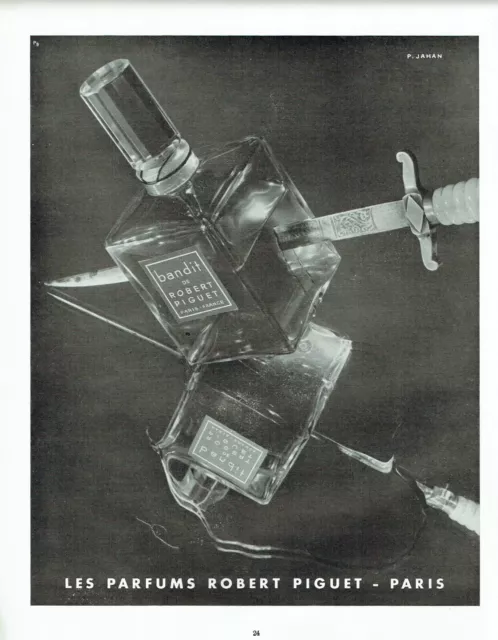 Publicité Advertising 0122  1953 les parfums Bandit   Robert Piguet  Jahan