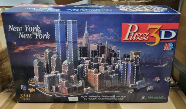 New York Puzz 3D Puzzle MB Spiele 3141 Teile Wrebbit Puzzel