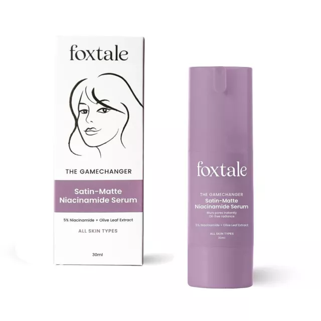 Foxtale Suero facial con niacinamida al 5 % con extracto de hoja de olivo...