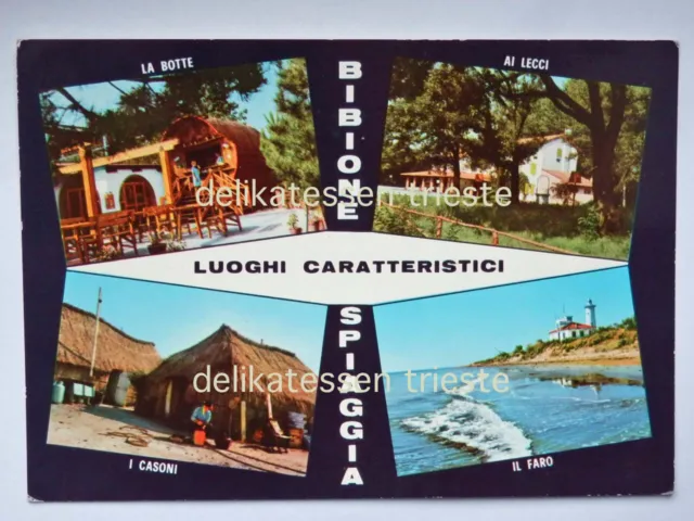 BIBIONE Faro Casoni La Botte ai Lecci vedutine Venezia vecchia cartolina