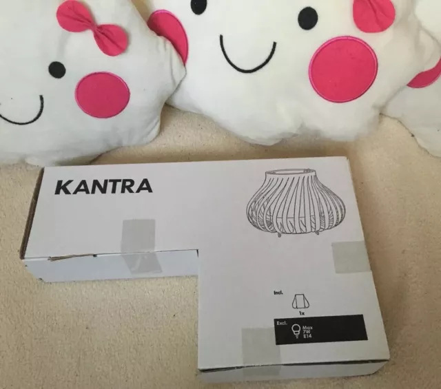 IKEA „KANTRA“ Lampe-/Tischlampe/Papier-/Kunststoffschirm Neu & OVP