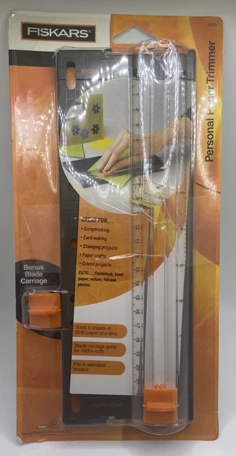 Fiskars Personal Paper Trimmer ~ Model 9590 ~ With Bonus Extra Blade NEW Fiskars Personal Paper Trimmer ~ Model 9590 ~ With Bonus Extra Blade NEW
