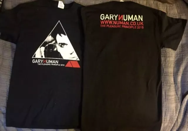 Gary Numan UK 2010 Tour The Pleasure Principle Tshirt Men’s Size S NEW