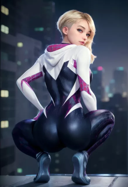 "Spider-Gwen 2" 13" x 19" Fine Art Print Limited to Only 20 Hand-Numbered Copies