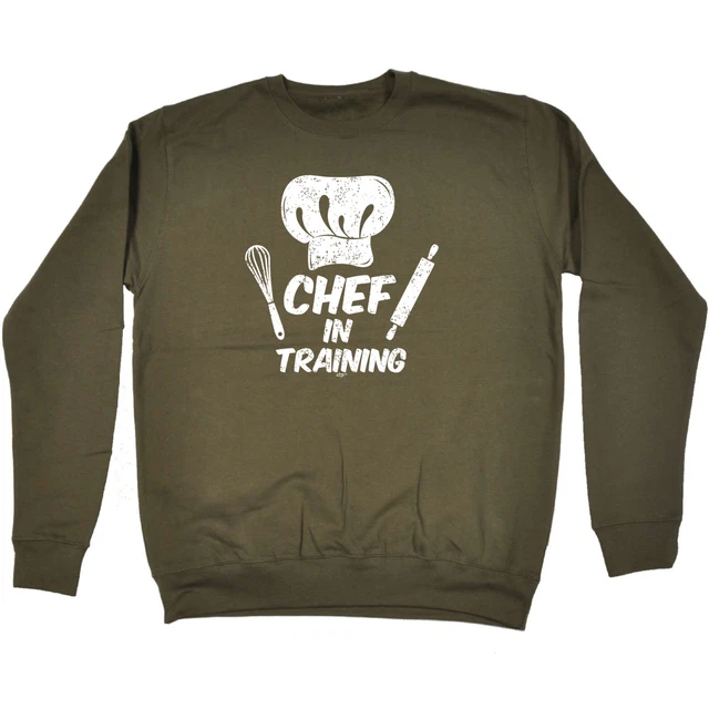 Chef In Training Cooking - Mens Novelty Funny Top Sweatshirts Jumper Sweatshirt