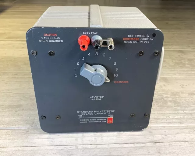 General Radio GenRad Standard Polystyrene Decade Capacitor Type 1424-A