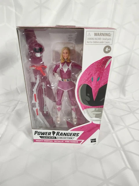 Power Rangers Lightning Collection 6” Mighty Morphin’ Metallic Pink Ranger NISB