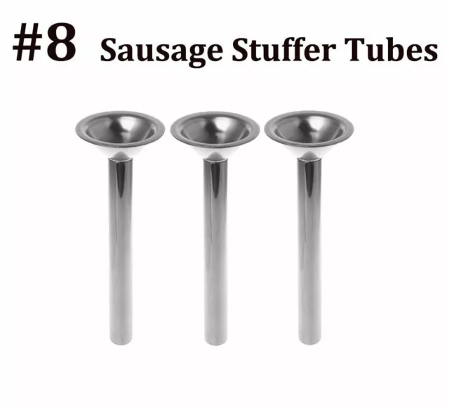 Size #8 Sausage Stuffer tubes for Weston brand Meat Grinder or Mincer