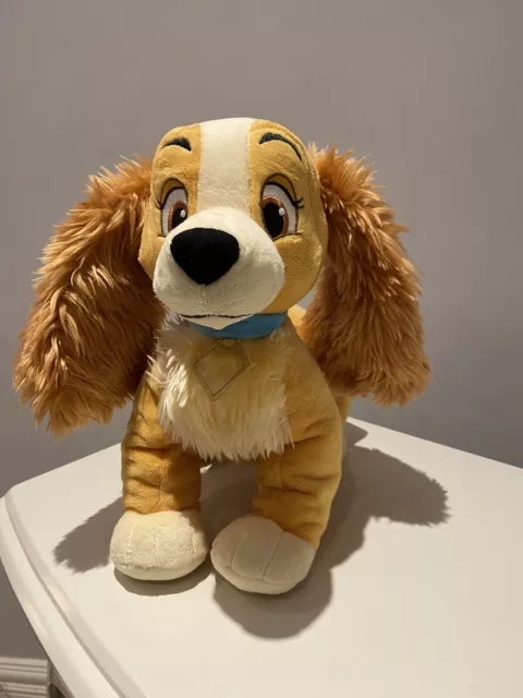 Disney Lady and the Tramp 12" Plush Dog Soft Toy Authentic Official Disney Store 2