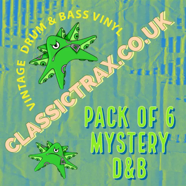 6 x Mystery DnB 🎛/ Drum & Bass Vinyl 12" Records Collection JobLot Pack Bargain