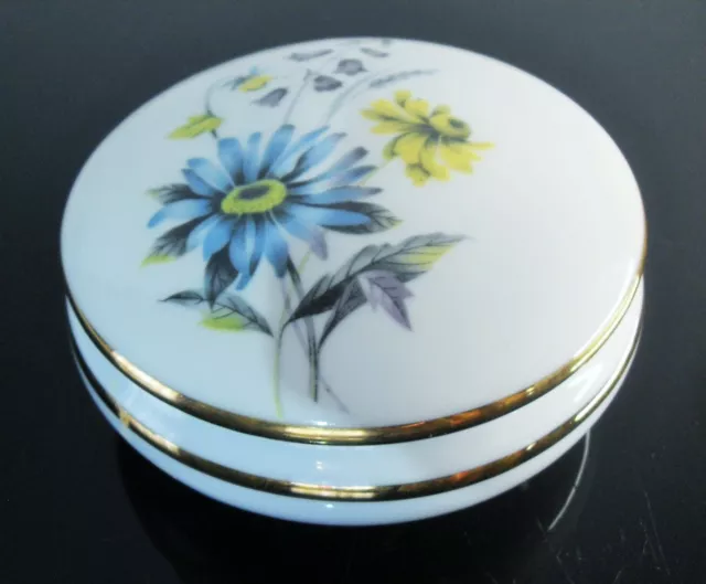 Ancienne Bonbonniere Vide Poches En Porcelaine De France Limoges Signee