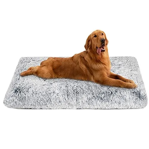 Washable Dog beds for Large Dogs, Anti-Slip Dog Crate Bed for Medium Small Do...