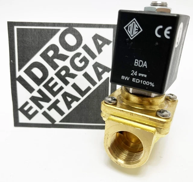 elettrovalvola 24v dc ode 21H8KV120  1/2 normalmente chiusa detergente shampoo