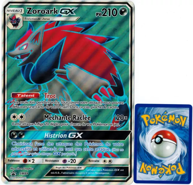 carte Pokémon SM84 Zoroark GX JUMBO 210 PV Promo NEUF FR