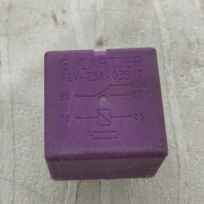 Relè 12v 25a 03.517 G CARTIER-PEUGEOT CITROEN-Viola/Rosa 